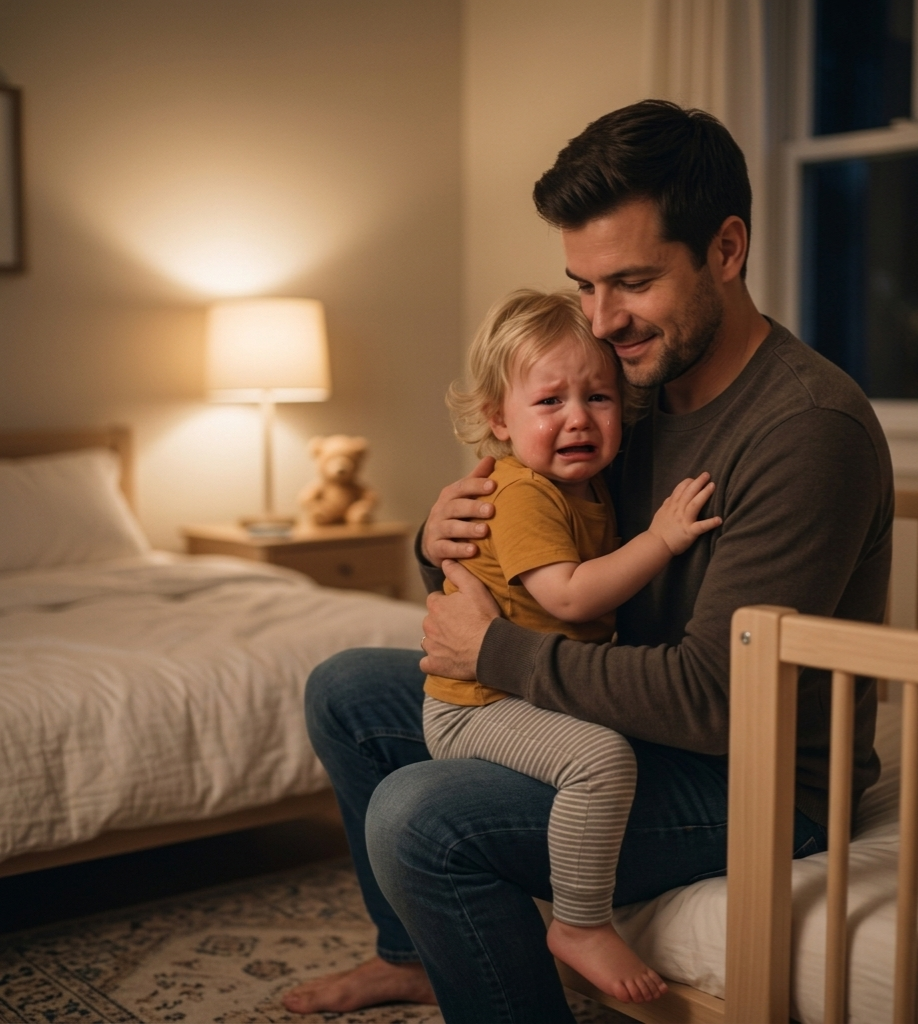 toddler waking up crying in bed at night